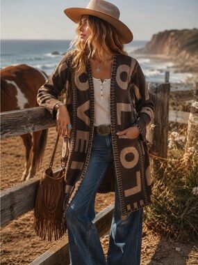 Kerri Rosenthal Love Blankie Cardigan Sweater